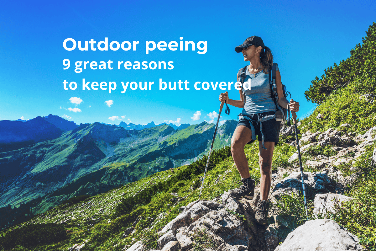 Peeing on the grass...
